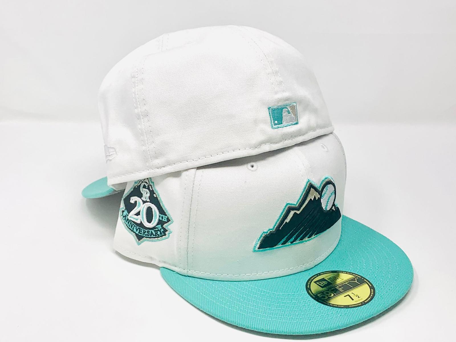 New Era 59FIFTY Colorado Rockies City Connect Patch Mountain Hat - Light Blue, Green Light Blue/Green / 7 1/4