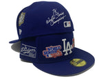 LOS ANGELES DODGERS 7X WORLD SERIES CHAMPIONS GRAY BRIM NEWERA FITTED HAT