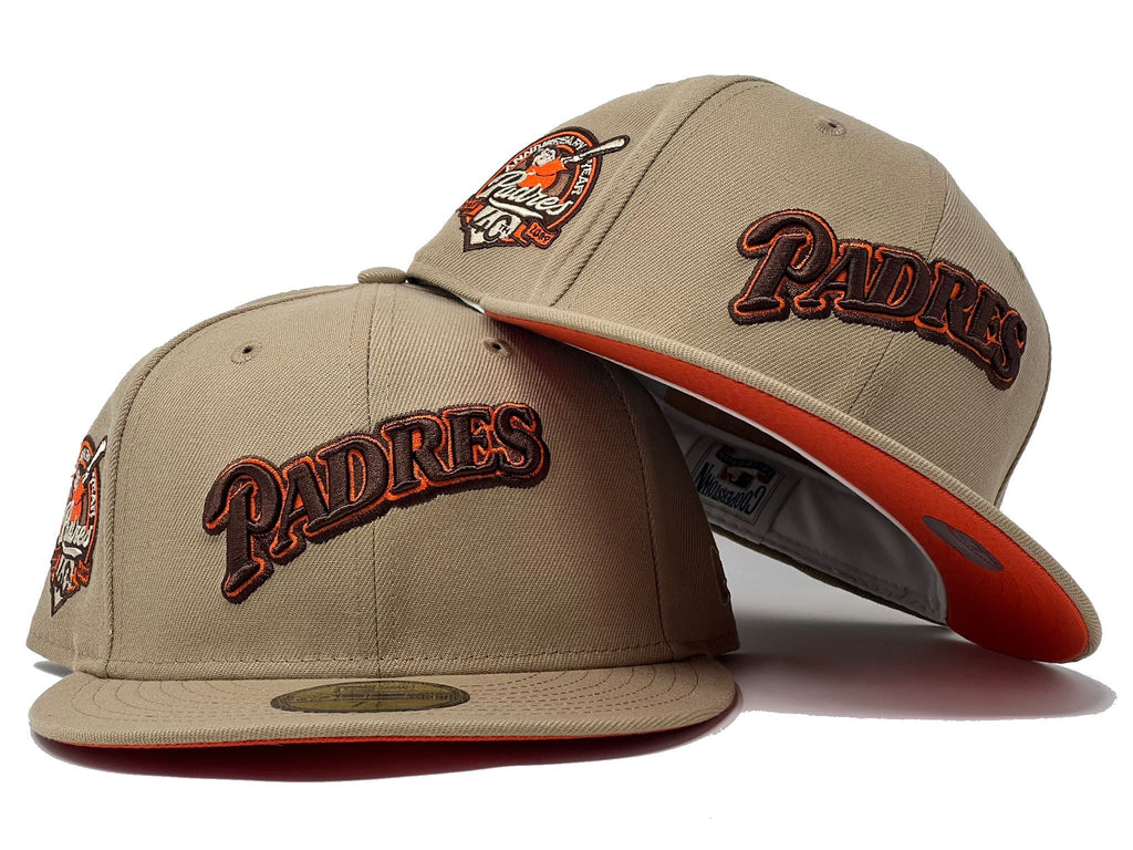 San Diego Padres 40th Anniversary Camel Orange Brim New Era Fitted Hat