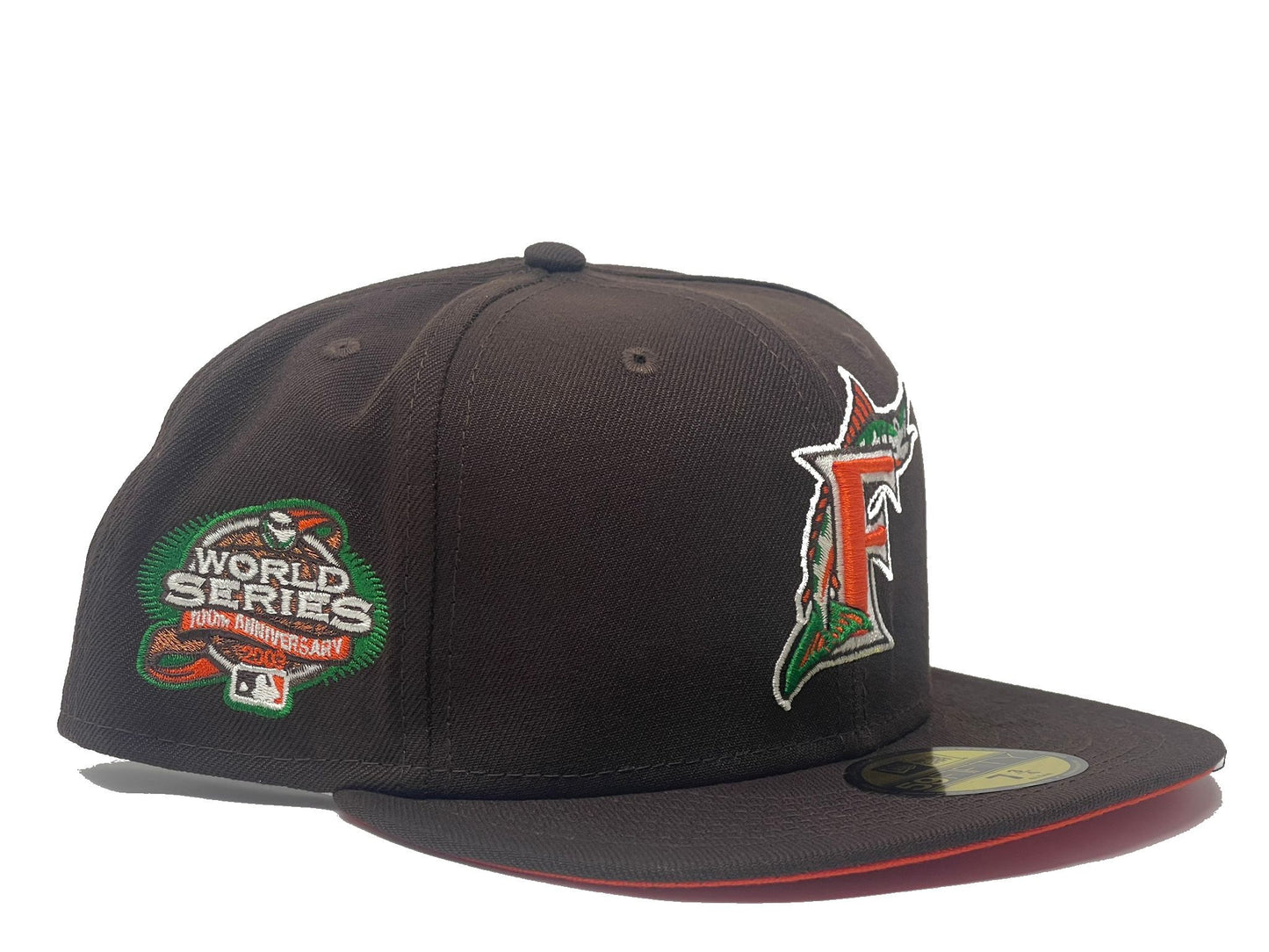 Florida Marlins 2003 World Series "Autumn Collection" Orange Brim New Era Fitted Hat