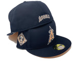 Dark Navy Blue Los Angeles Angels Custom New Era Fitted Hat