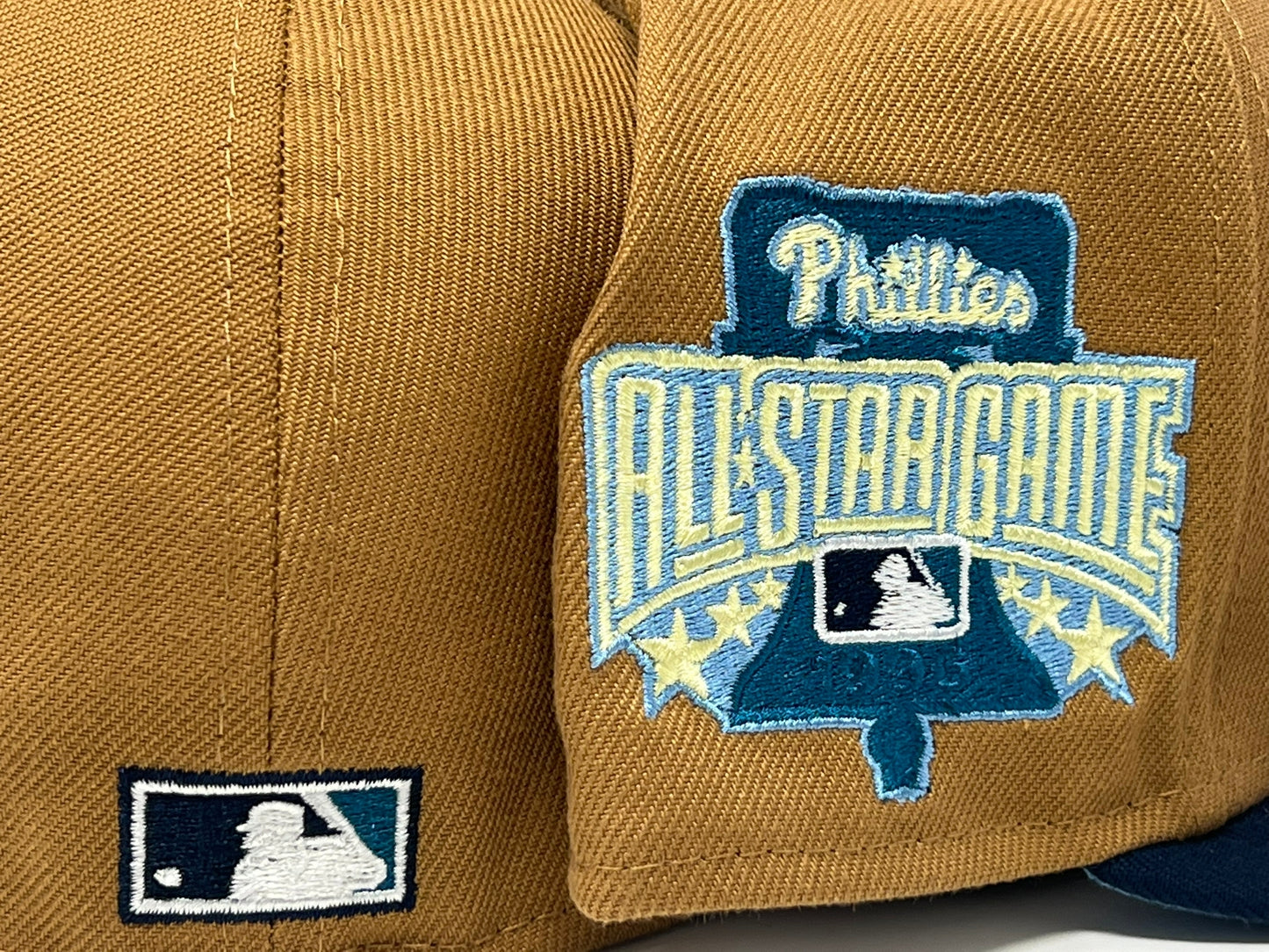 Philadelphia Phillies 1996 All Star Game Light Bronze Navy Visor Icy Brim New Era Fitted Hat