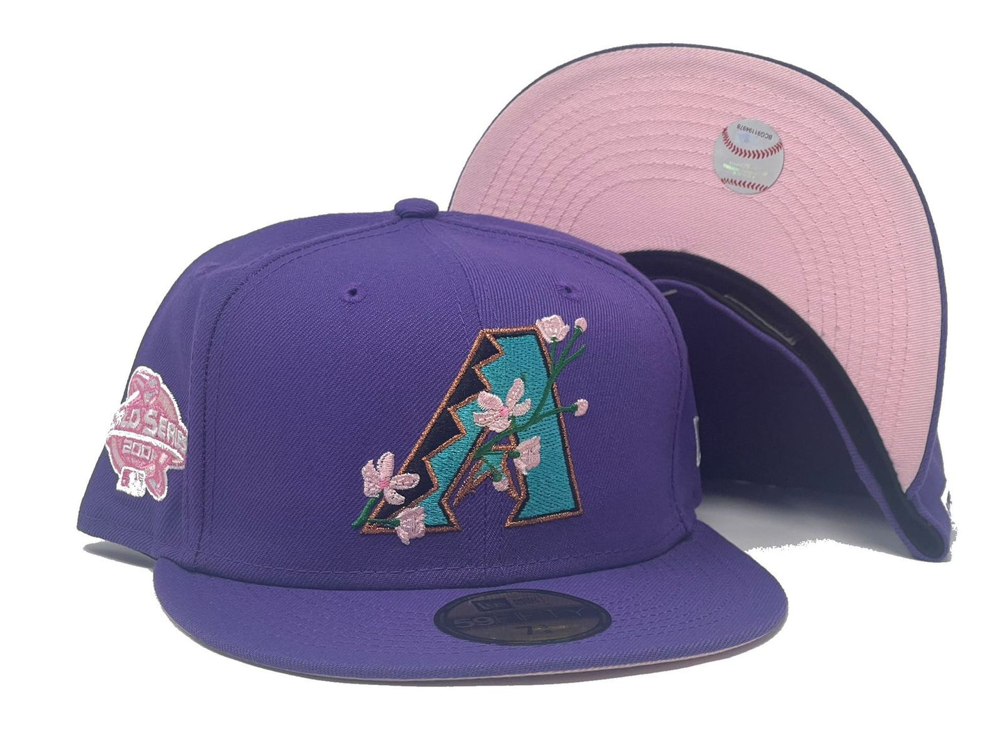 Arizona Diamondbacks 2001 World Series Side Patch Bloom 59Fifty New Era Fitted hat