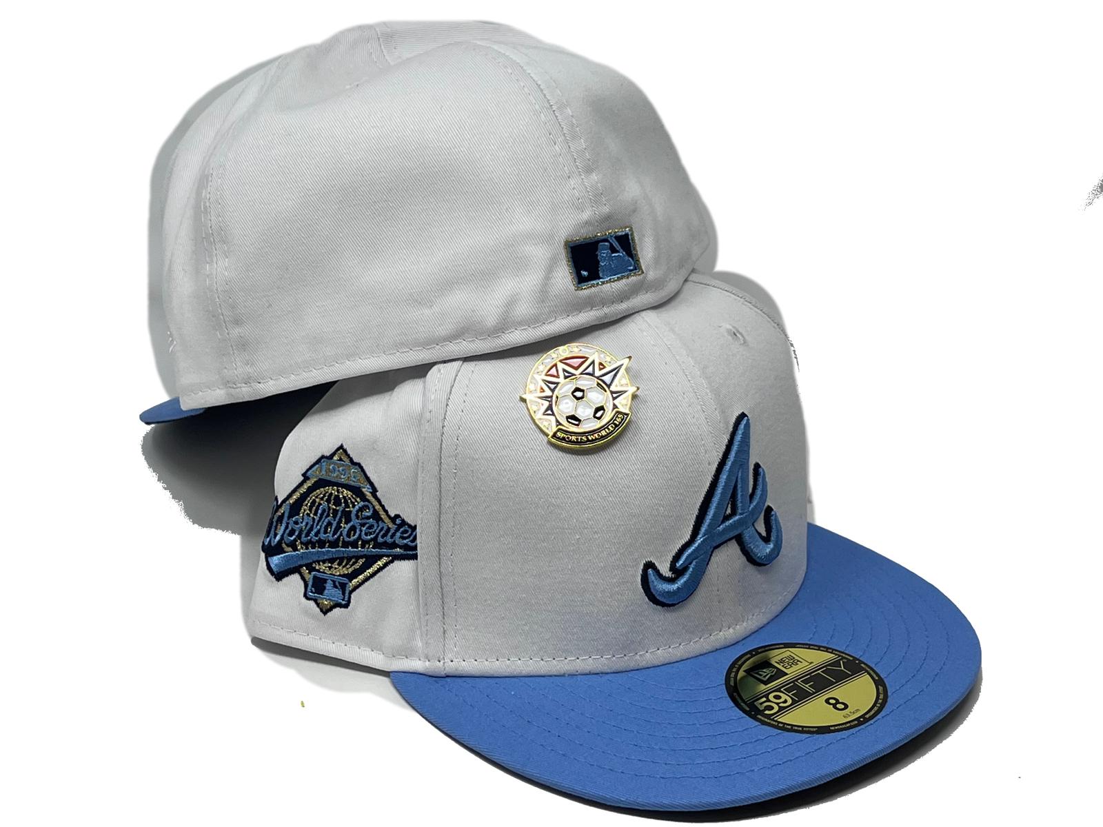 Atlanta Braves New Era 1995 World Series Two-Tone 59FIFTY Fitted Hat -  White/Navy