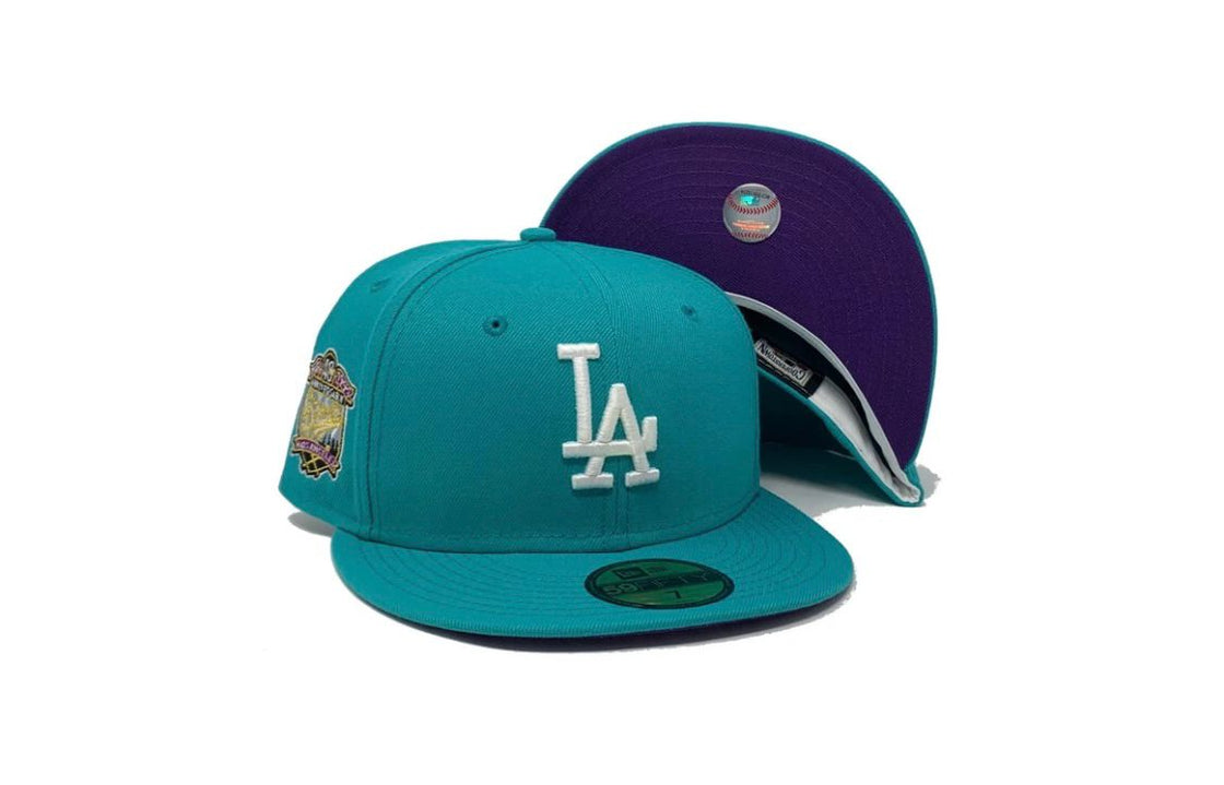 Teal Los Angeles Dodgers 40th Anniversary New Era Fitted Hat 