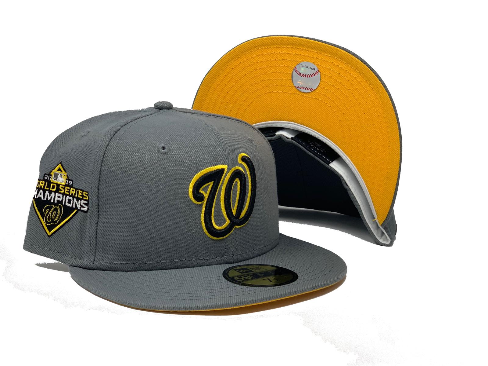 Lids Washington Nationals New Era Grilled 59FIFTY Fitted Hat - Yellow/Black
