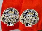 NEW YORK METS 2013 ALL STAR GAME FLUSHING MEADOWS CORONA PARK ORANGE METALLIC GOLD BRIM NEW ERA FITTED HAT