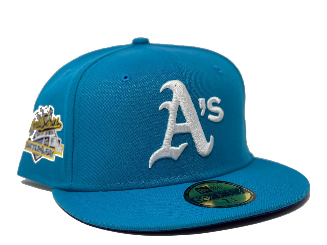 Blue Jewel Oakland Athletics 1989 Battle of the Bay New Era Fitted