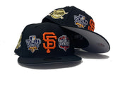Black San Francisco Giants World Champions New Era Fitted Hat 
