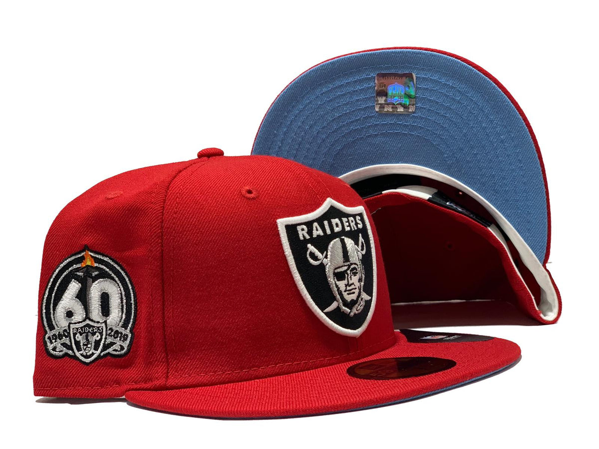 Black Las Vegas Raiders 60th Season Custom New Era Fitted Hat – Sports  World 165