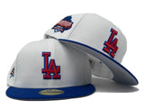 LOS ANGELES DODGERS 40TH ANNIVERSARY "LICENSE PLATE PACK" GRAY BRIM NEW ERA FITTED HAT