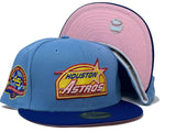 HOUSTON ASTROS 45TH ANNIVERSARY "GAMECUBE COLLECTION" PINK BRIM NEW ERA FITTED HAT