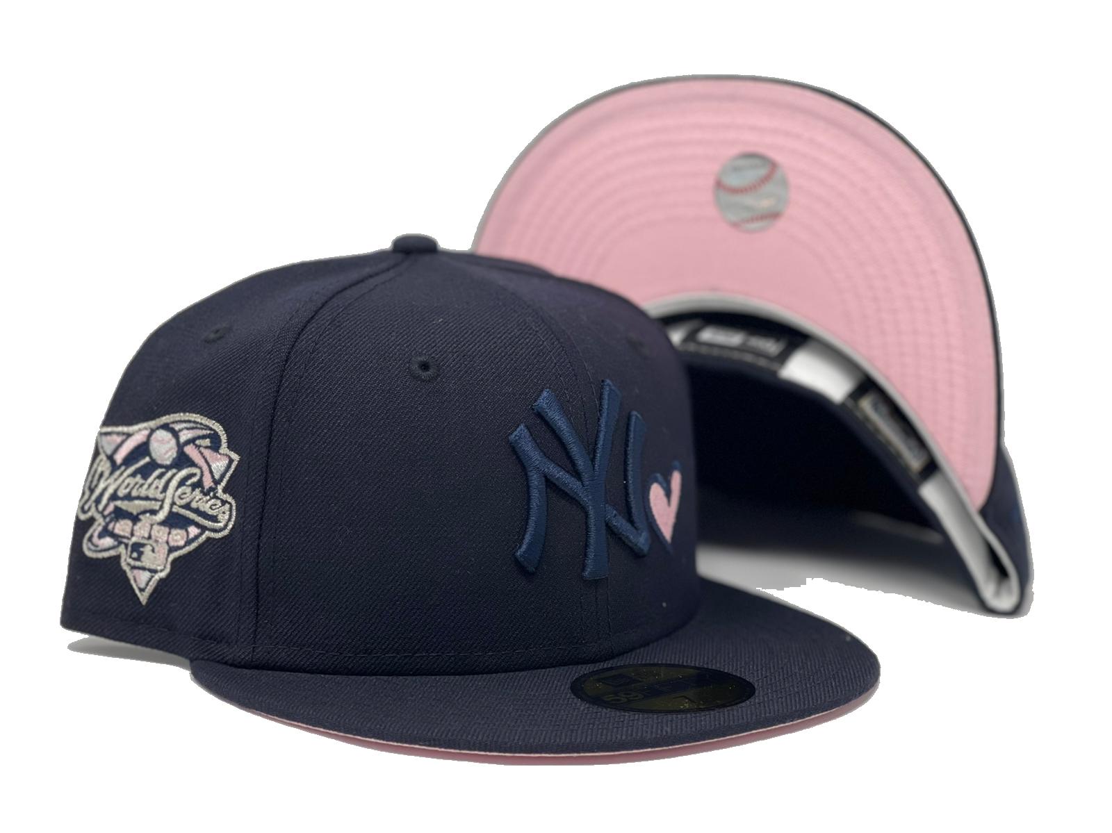 NEW YORK YANKEES (NAVY) NEW ERA 59FIFTY FITTED (PINK UNDER VISOR