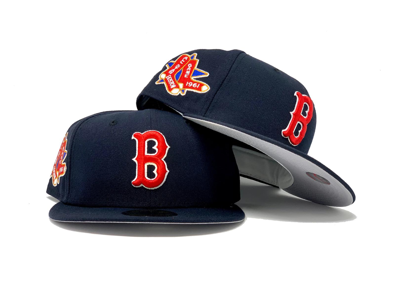NEW ERA 59FIFTY MLB BOSTON RED SOX ALL STAR GAME 1961 TWO TONE / VEGAS GOLD  UV FITTED CAP