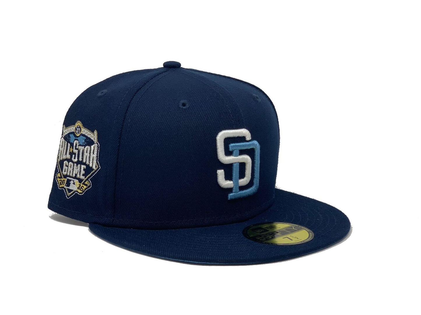 SAN DIEGO PADRES 2016 ALL STAR GAME NAVY ICY BRIM NEW ERA FITTED HAT