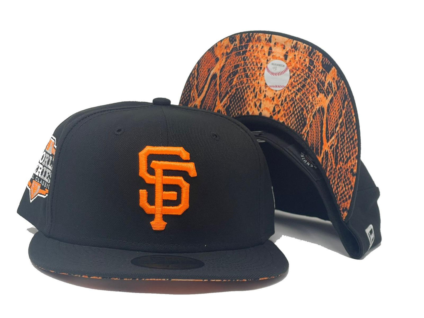 San Francisco Giants 2012 World Series Snakeskin Print Brim New Era Fitted Hat