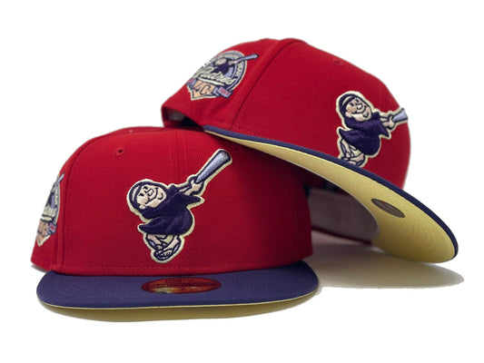 SAN DIEGO PADRES 40TH ANNIVERSARY "TULIP COLLECTION" BUTTER POPCORN BRIM NEW ERA FITTED HAT