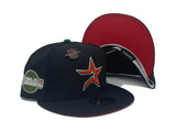 HOUSTON ASTROS 2005 WORLD SERIES "BEHIND THE COLORS" RED BRIM NEW ERA FITTED HAT