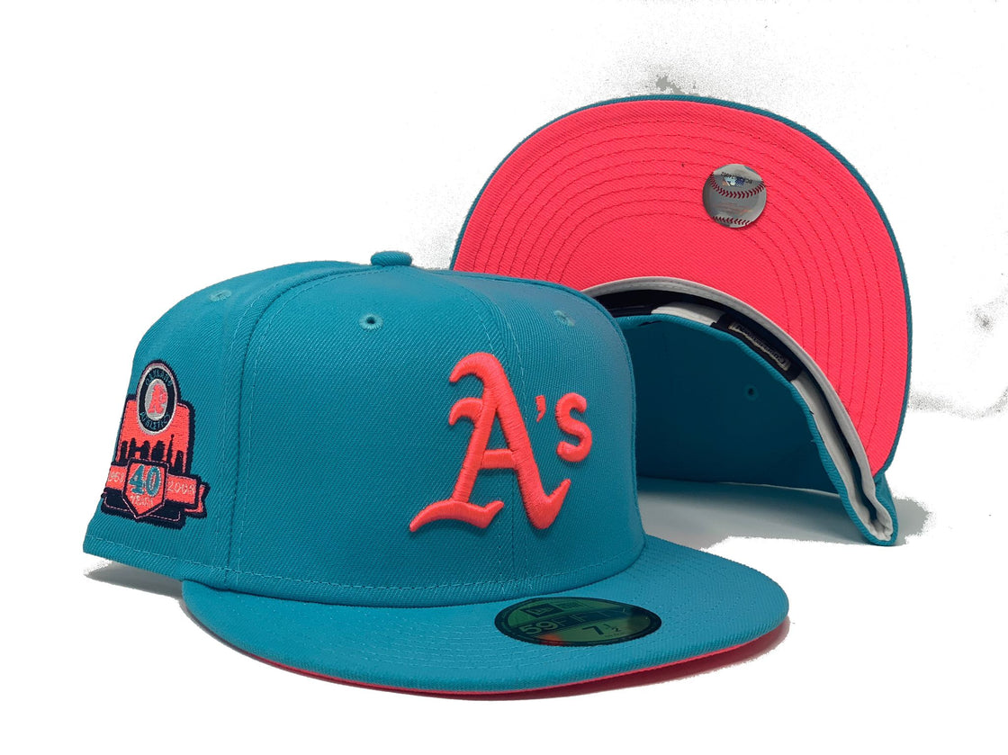 Vice Blue Oakland Athletics 40th Anniversary 59fifty New Era Fitted