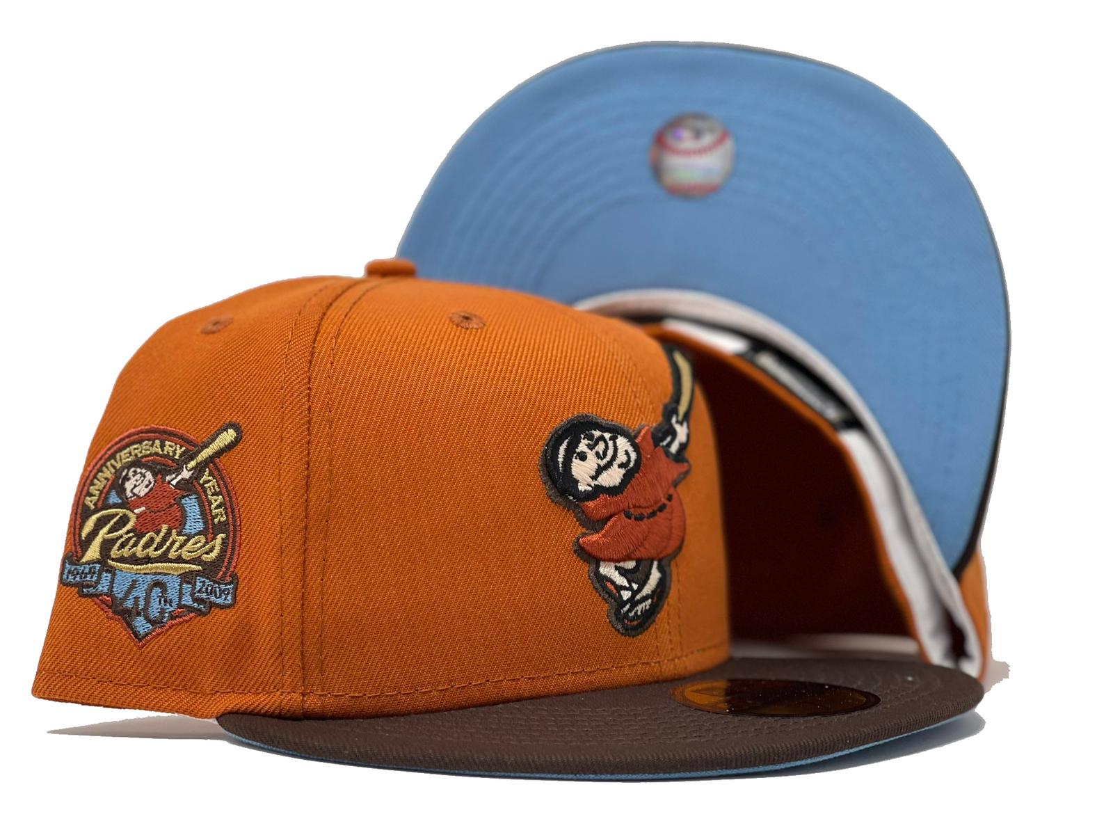 Orange San Diego Padres 40th Anniversary 59fifty New Era Fitted Hat