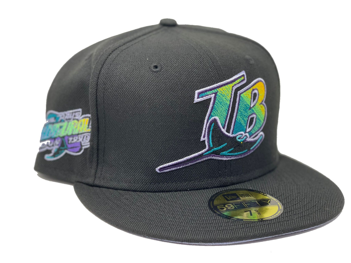 Black Tampa Bay Devil Rays 1998 Inaugural Season New Era Fitted Hat