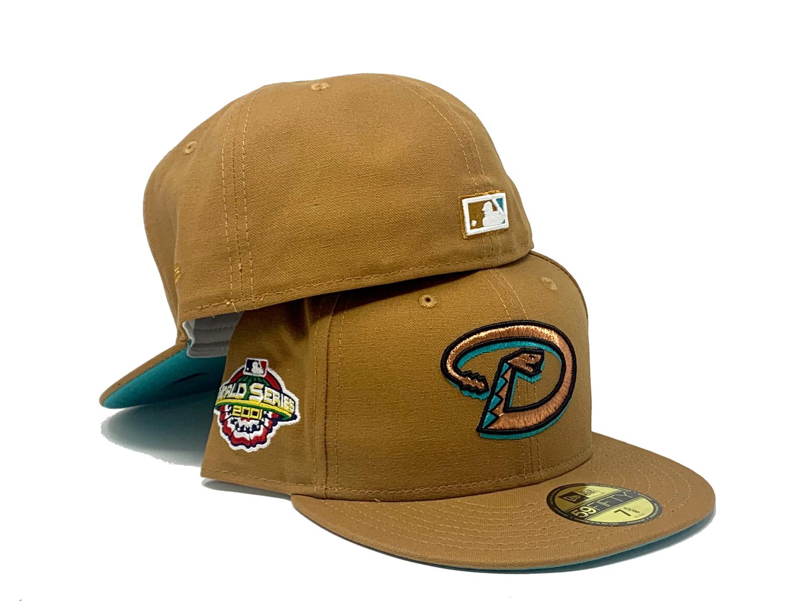 New Era Light Blue/Brown Arizona Diamondbacks 2001 World Series Beach Kiss 59FIFTY Fitted Hat