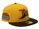 TAMPA BAY RAYS TROPICANA FIELD TAXI YELLOE BROWN VISOR ORANGE BRIM NEW ERA FITTED HAT