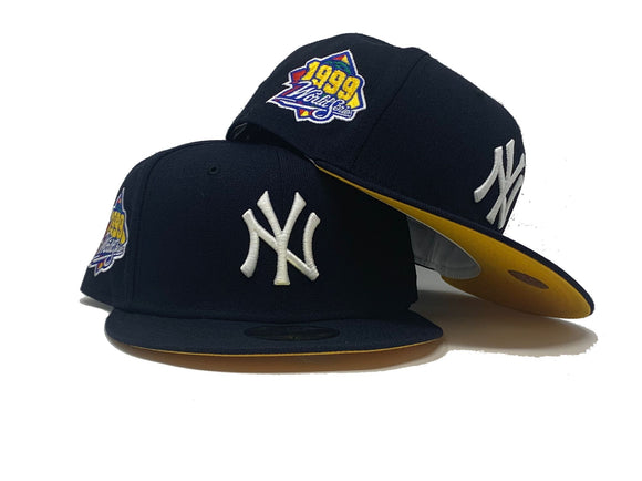 New York Yankees IMPERIAL Navy-Yellow Fitted Hat by New Era