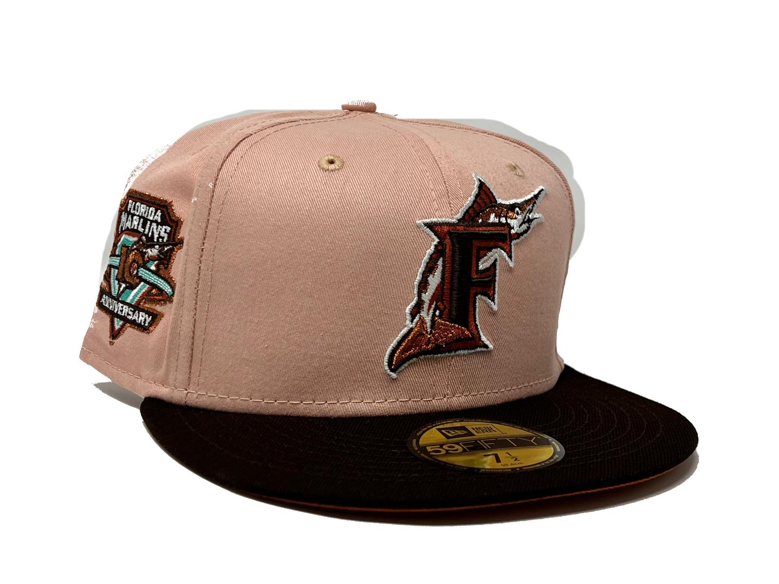 Florida Marlins New Era 10th Anniversary Patch 59FIFTY Fitted Hat -  Gray/Black