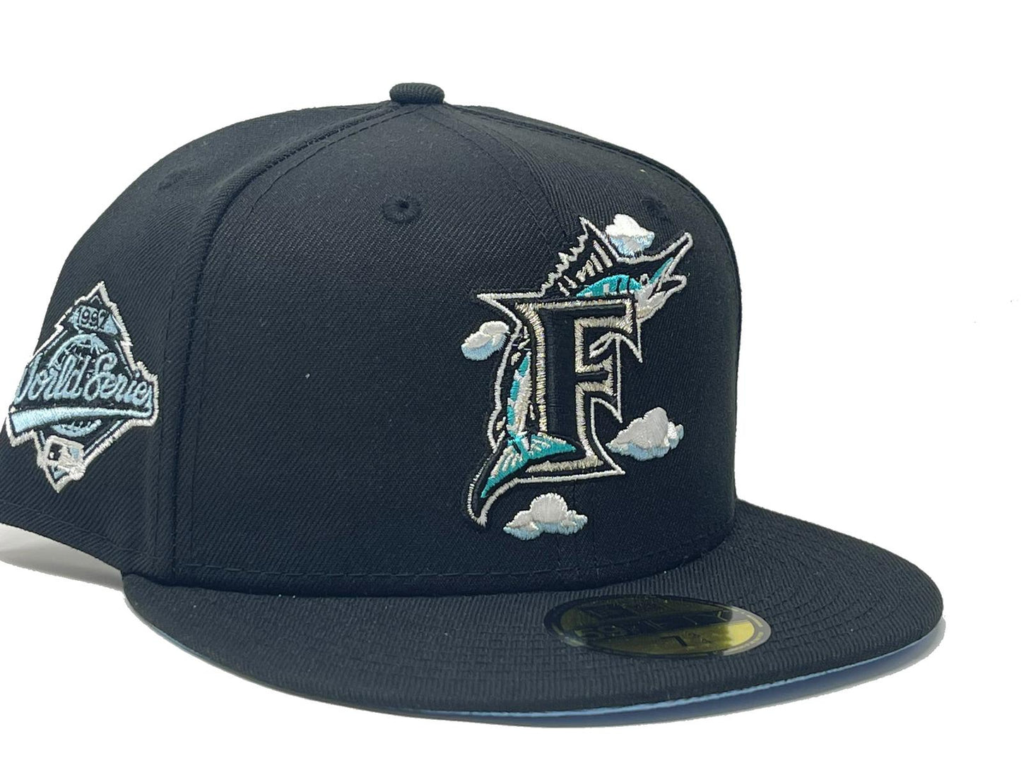 Florida Marlins 1997 World Series "Comic Cloud" Icy Brim New Era Fitted Hat