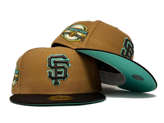 SAN FRANCISCO GIANTS INAUGURAL SEASON " MINT CHOCOLATECOLLECTION" MINT BRIM NEW ERA FITTED HAT