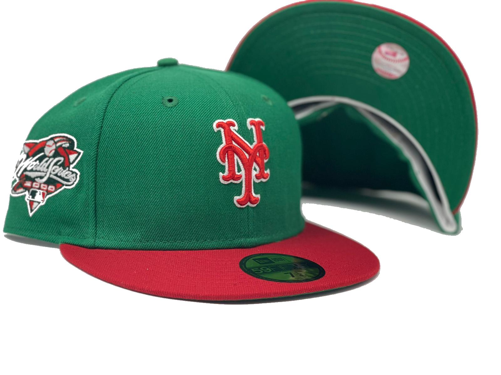 New York Mets New Era Cyber Highlighter 59FIFTY Fitted Hat - Green/Red