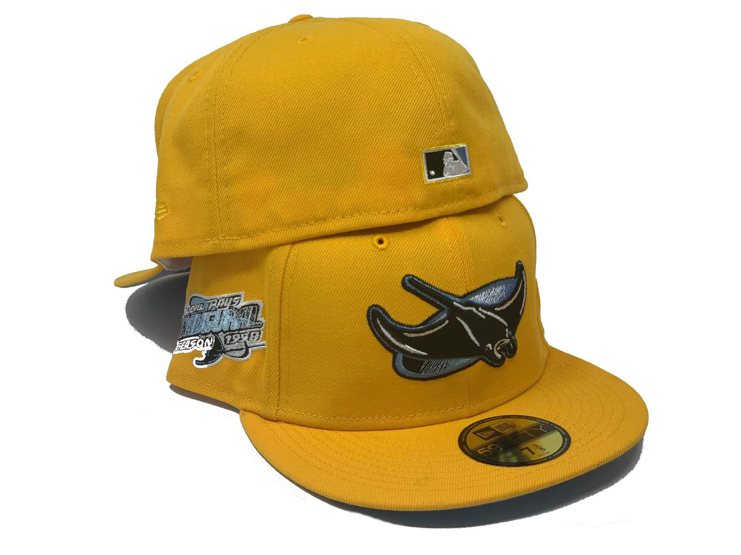 Taxi Yellow Tampa Bay Devil Rays 1998 Inaugural Season Fitted Hat