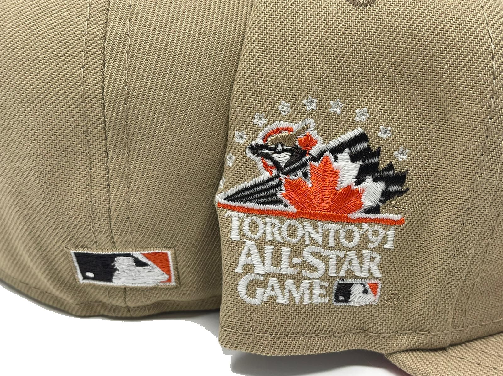 TORONTO BLUE JAYS 1991 ALL STAR GAME BLACK RED BRIM NEW ERA FITTED