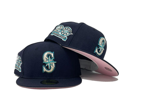 NEW ERA 59FIFTY MLB SEATTLE MARINERS 20TH ANNIVERSARY CHROME WHITE / C – FAM