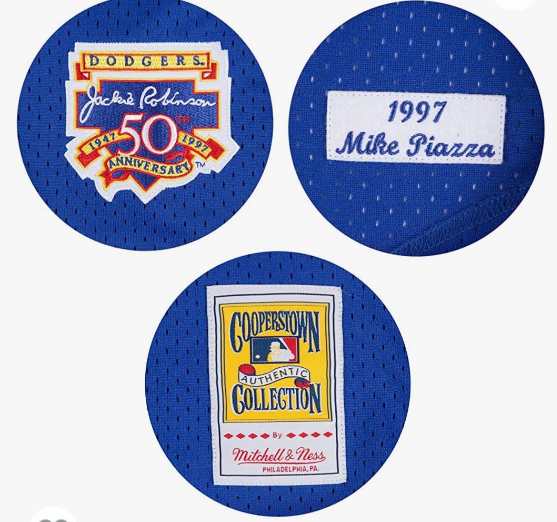 Los Angeles Dodgers Mike Piazza 1997 Authentic Mesh BP Jersey