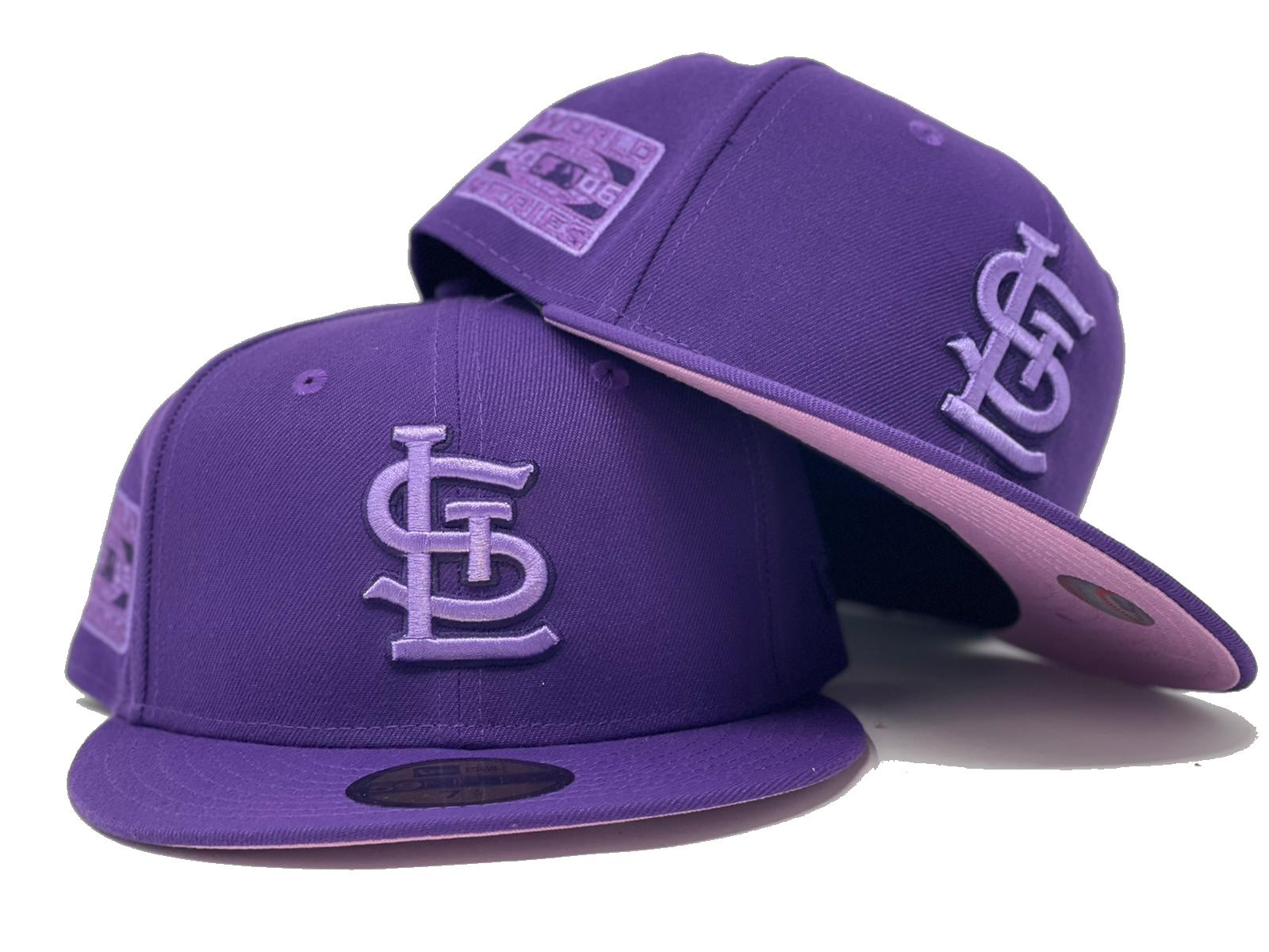 Men's St. Louis Cardinals New Era Purple Lime Side Patch 59FIFTY