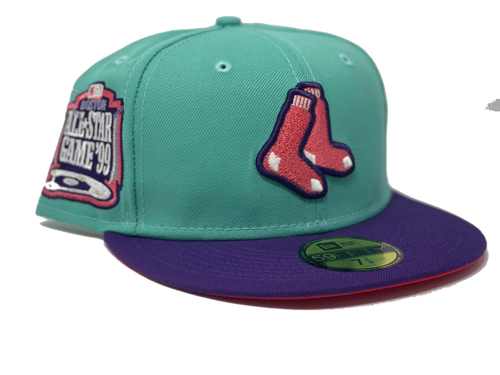 BOSTON RED SOX 1999 ALL STAR GAME NAVY BLUE PINK BRIM NEW ERA FITTED H –  Sports World 165