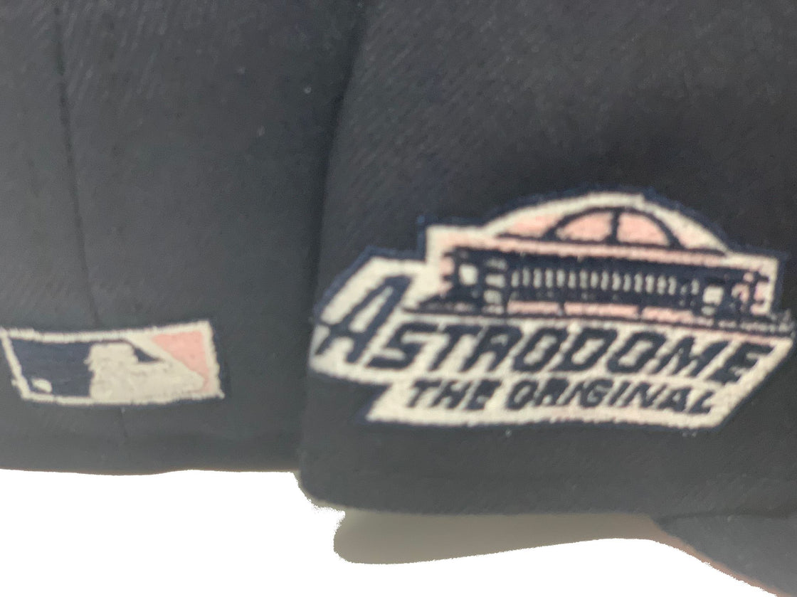 Navy Blue Houston Astros Astrodome Custom New Era Fitted Hat