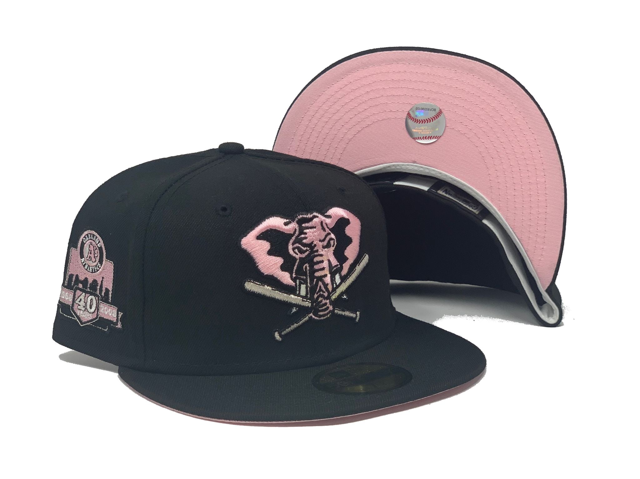 Black Oakland Athletics 40th Anniversary Custom New Era Fitted Hat – Sports  World 165