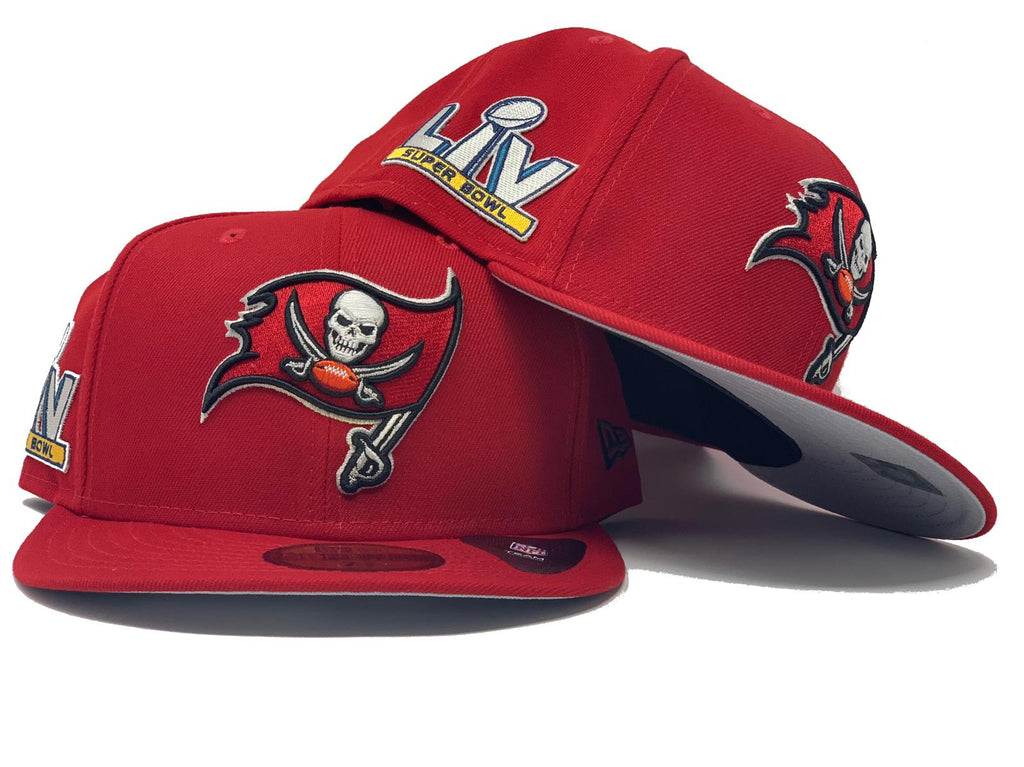 TAMPA BAY BUCCANEERS 55TH SUPER BOWL RED NEW ERA FITTED HAT
