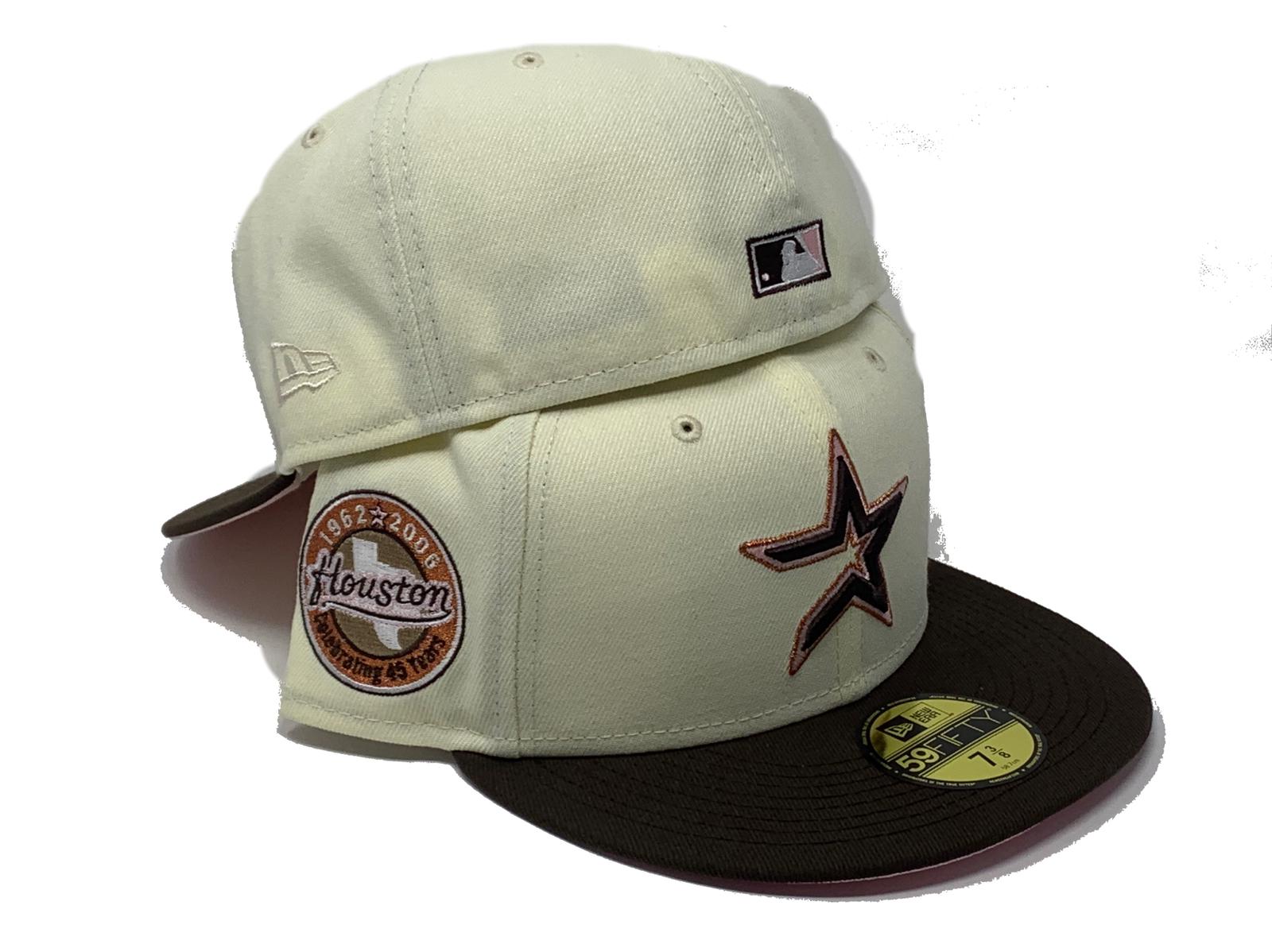 New Era White/pink Houston Astros 40th Team Anniversary 59fifty Fitted Hat