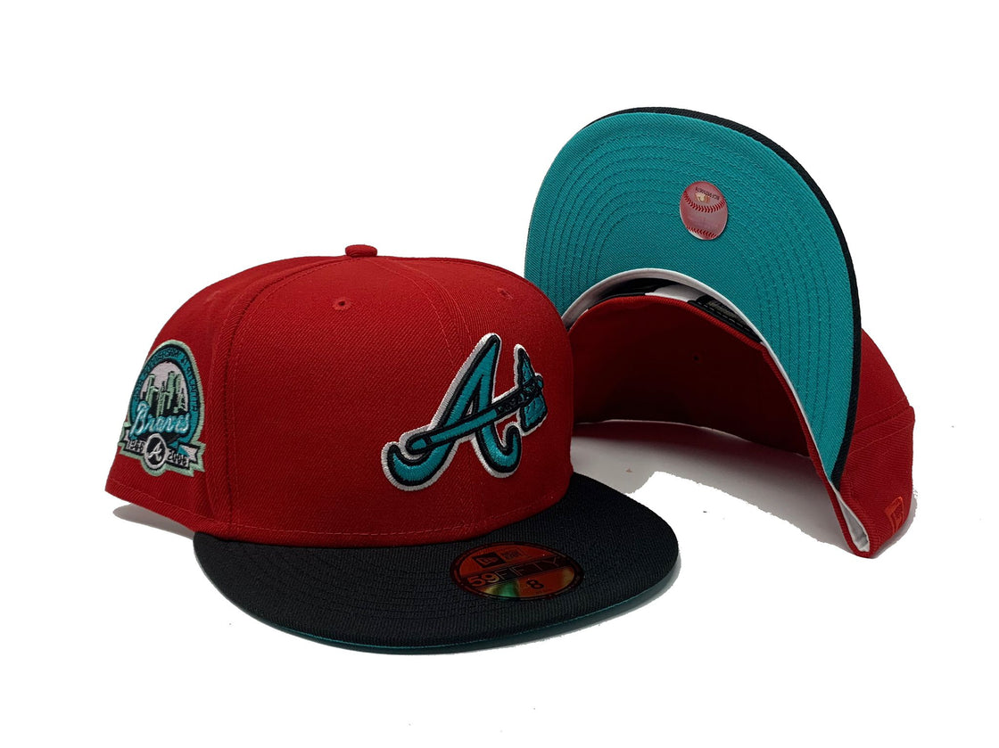 Red Atlanta Braves 40th Anniversary Custom New Era Fitted Hat