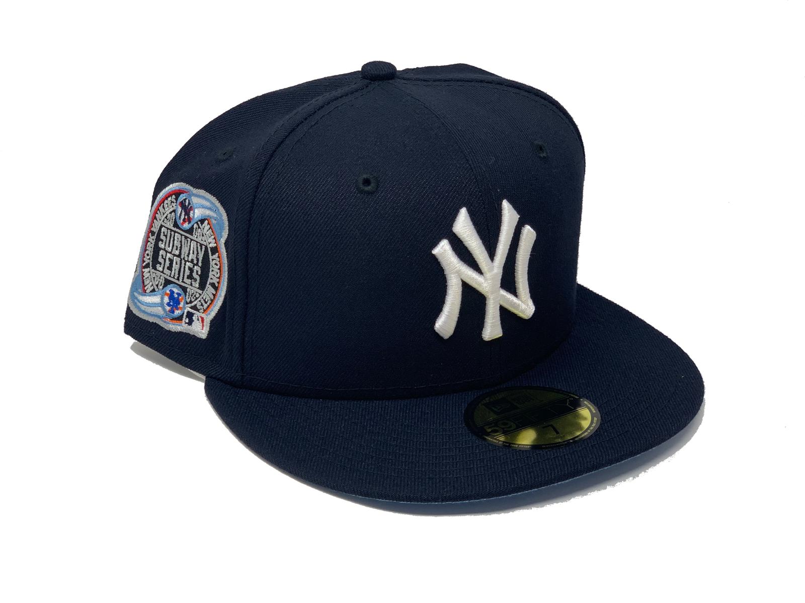 New Era New York Yankees Subway Series Tribute Patch Hat Club Exclusive 59FIFTY Fitted Hat Navy