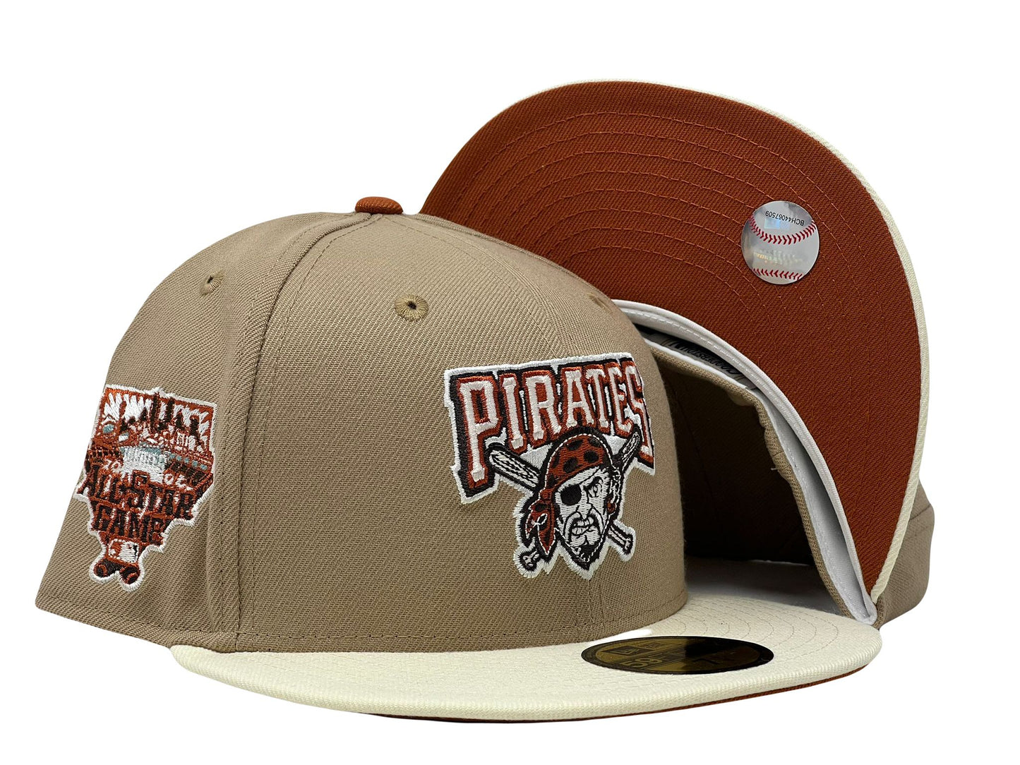 Pittsburg Pirates 2006 All Star Game Rust Orange Brim New Era Fitted Hat