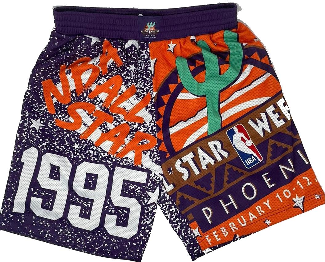 MITCHELL AND NESS 1995 ALL STAR WEEKEND NBA THROWBACK SHORTS