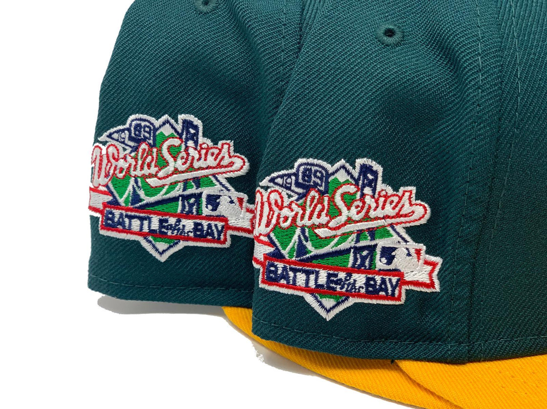 Oakland Athletics 1989 Battle OF The Bay Gray Brim New Era Fitted Hat