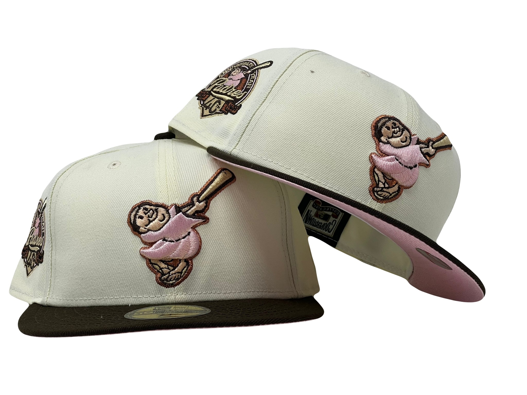Men's New Era White/Pink San Diego Padres 40th Team Anniversary 59FIFTY Fitted Hat