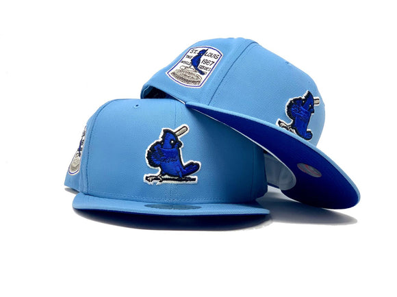 ST. LOUIS CARDINALS 1967 WORLD SERIES SKY BLUE ROYAL BRIM NEW ERA FITTED HAT
