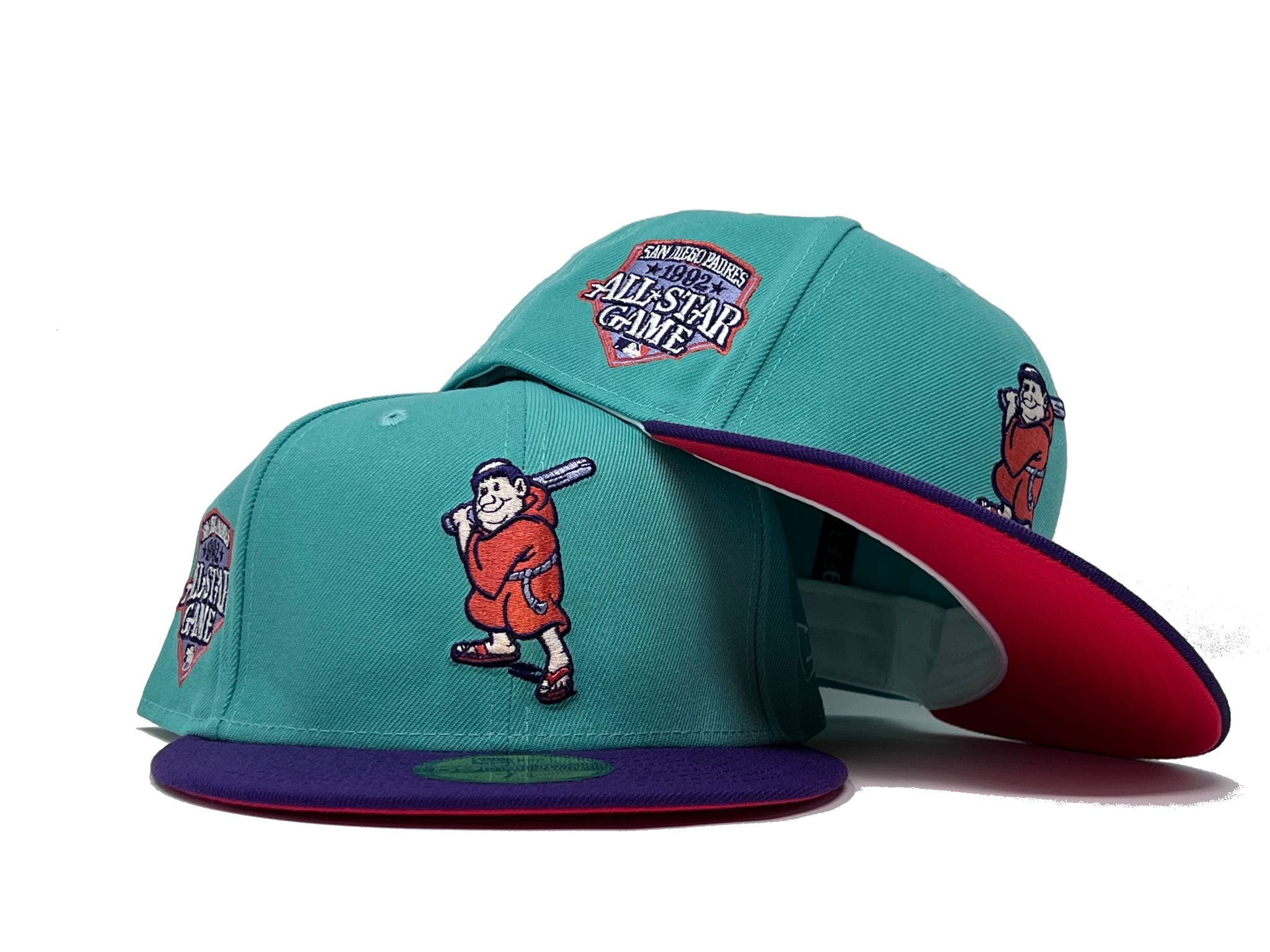 New Era 59FIFTY Captain Planet 2.0 San Diego Padres 50th Anniversary Patch Hat - Red, Teal Red/Teal / 7 5/8
